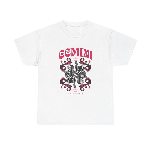 Gemini Zodiac Unisex Heavy Cotton Tee