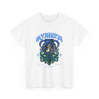 Aquarius Zodiac Unisex Heavy Cotton Tee