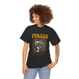 Pisces Zodiac Unisex Heavy Cotton Tee