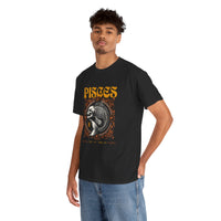 Pisces Zodiac Unisex Heavy Cotton Tee