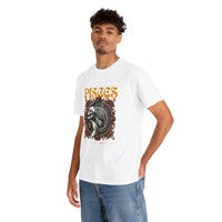 Pisces Zodiac Unisex Heavy Cotton Tee