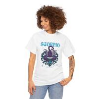 Scorpio Zodiac Unisex Heavy Cotton Tee