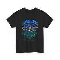 Aquarius Zodiac Unisex Heavy Cotton Tee