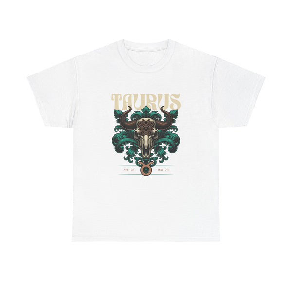 Taurus Zodiac Unisex Heavy Cotton Tee
