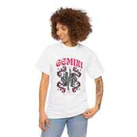 Gemini Zodiac Unisex Heavy Cotton Tee