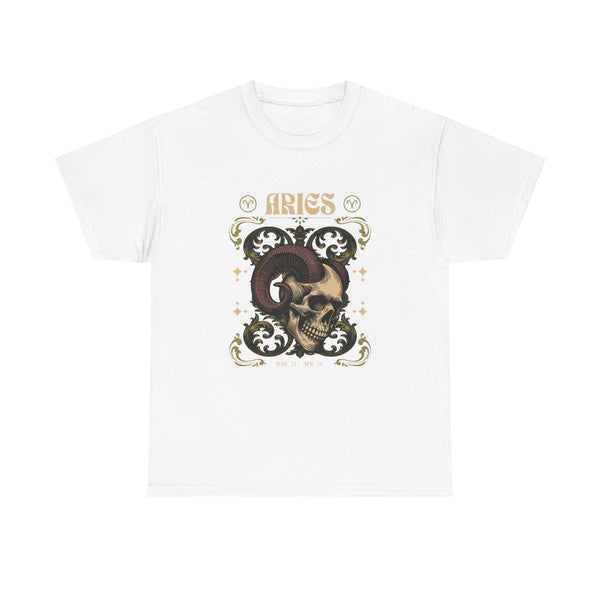 Aries Zodiac Unisex Heavy Cotton Tee