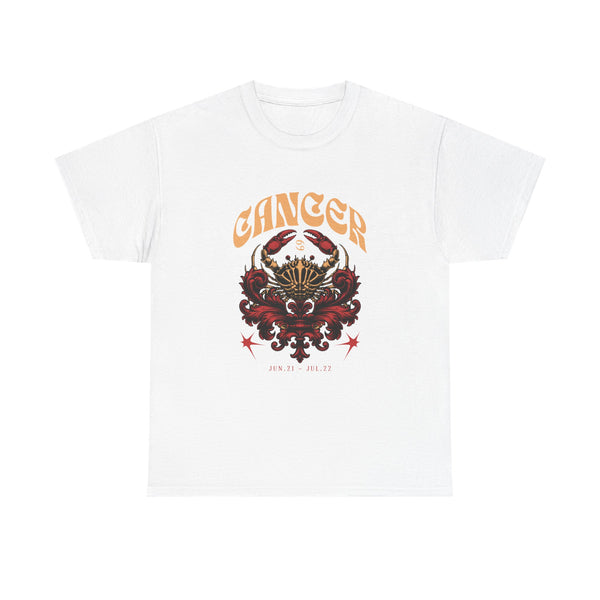 Cancer Zodiac Unisex Heavy Cotton Tee