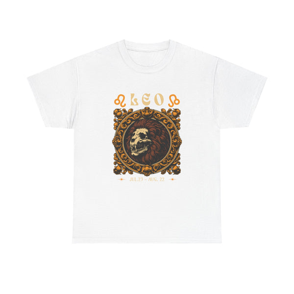 Leo Zodiac Unisex Heavy Cotton Tee