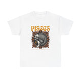 Pisces Zodiac Unisex Heavy Cotton Tee